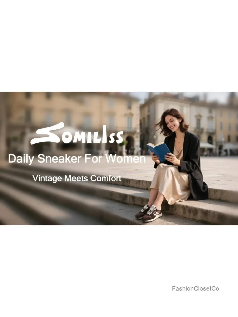 Fashion Platform Sneakers with Suede Fabric Upper, Non-Slip TPR Outsole,